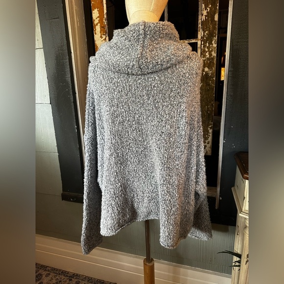 Free people BFF sweater in gray oversized cowl neck women’s size S - Picture 4 of 6